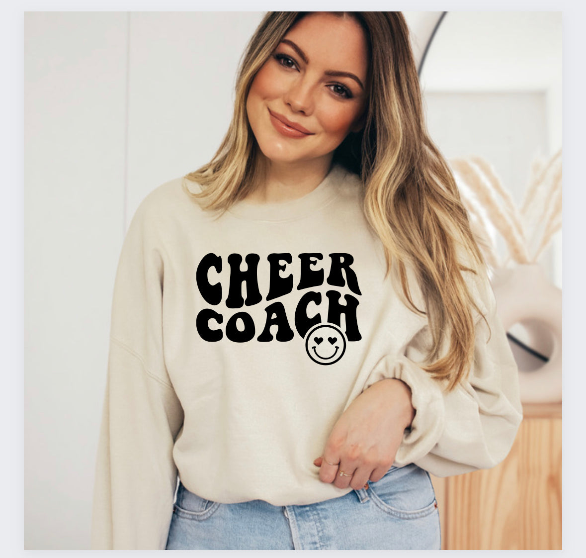 cheer coach crewneck